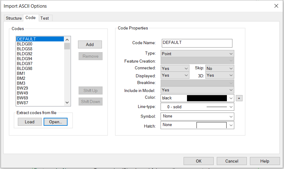 Import ASCII Options dialog with codes.PNG
