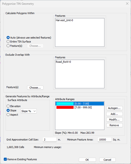 Figure 17 – Polygonize tool set to produce slope features..png