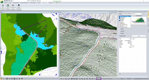 Figure 33 – When two features are selected, note the number of features selected reported in the bar at the bottom, and selected features show a cyan cross hatch..png