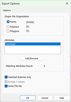 Figure 36 - Export to Shape File Options - Points.png
