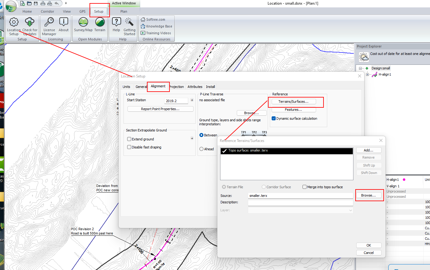 Switching Topo Terrain Files : Softree Technical Systems Support